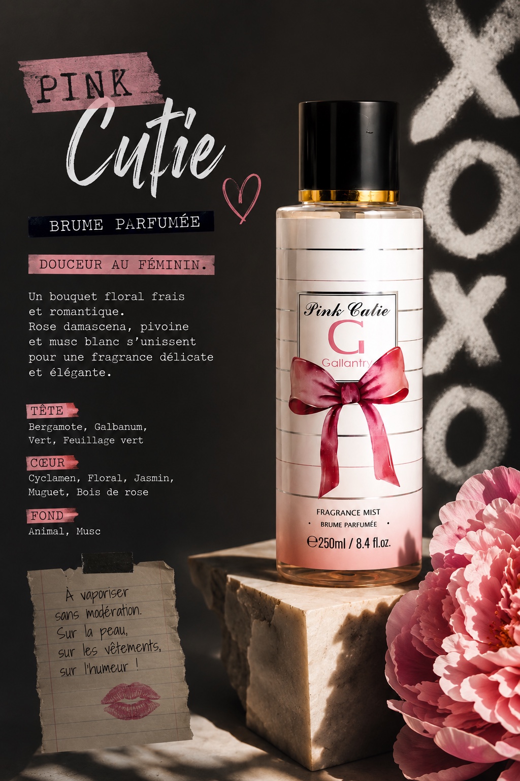 Brume parfumée Gallantry 250 ml — Pink Cutie