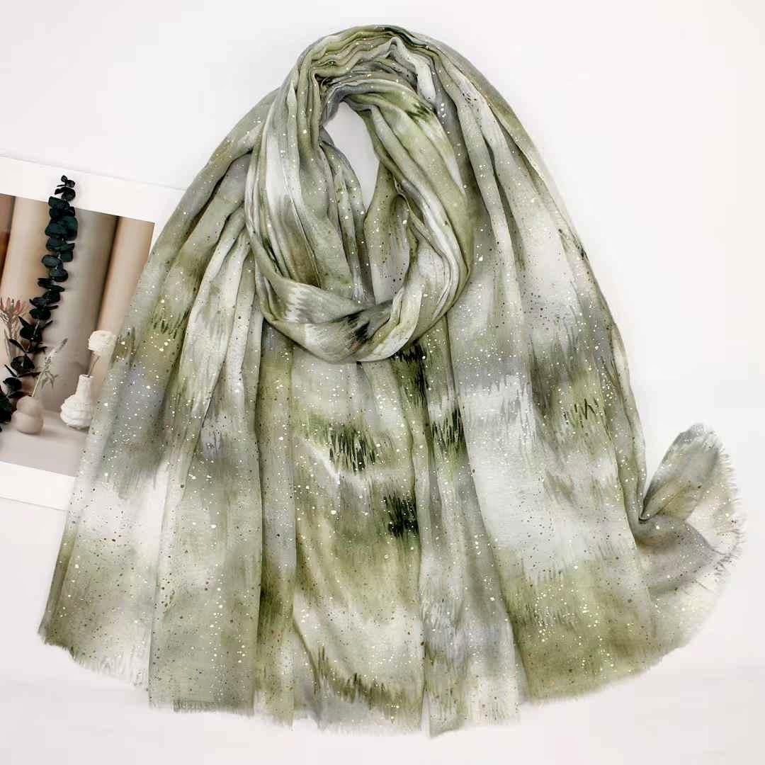 Foulard vert pailleté — Vert